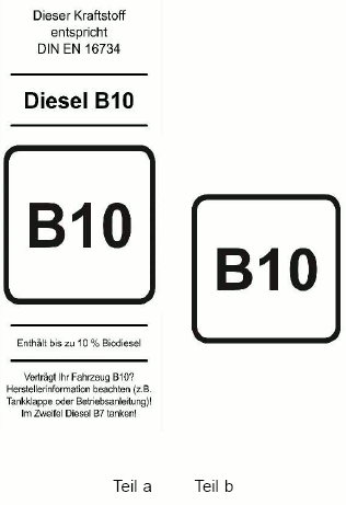 Zeichen Diesel B10 (BGBl. 2024 I Nr. 169 S. 7)