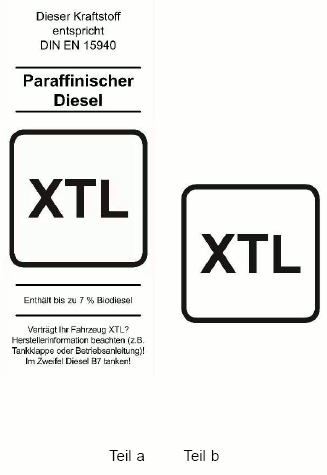 Zeichen Paraffinischer Diesel XTL (BGBl. 2024 I Nr. 169 S. 7)